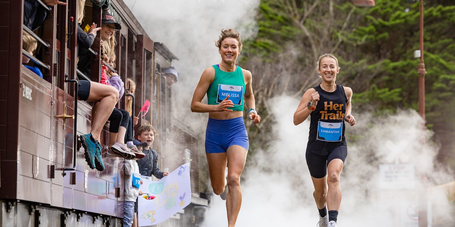 L-R Melissa Duncan and Samantha Gash
2023 Puffing Billy Running Festival Emerald. With three new distances, 1km Junior Dash, 5km Family Run, 21.1km Half Marathon as well as the original 13.5 km Classic Run. Saturday 9th and Sunday 10th September.